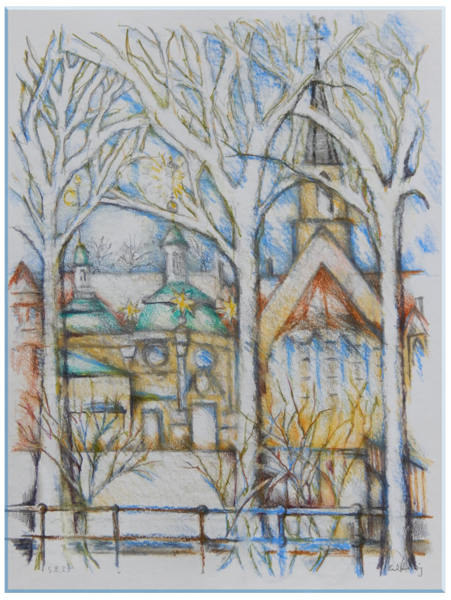 Panorama Münsterland Aquarell