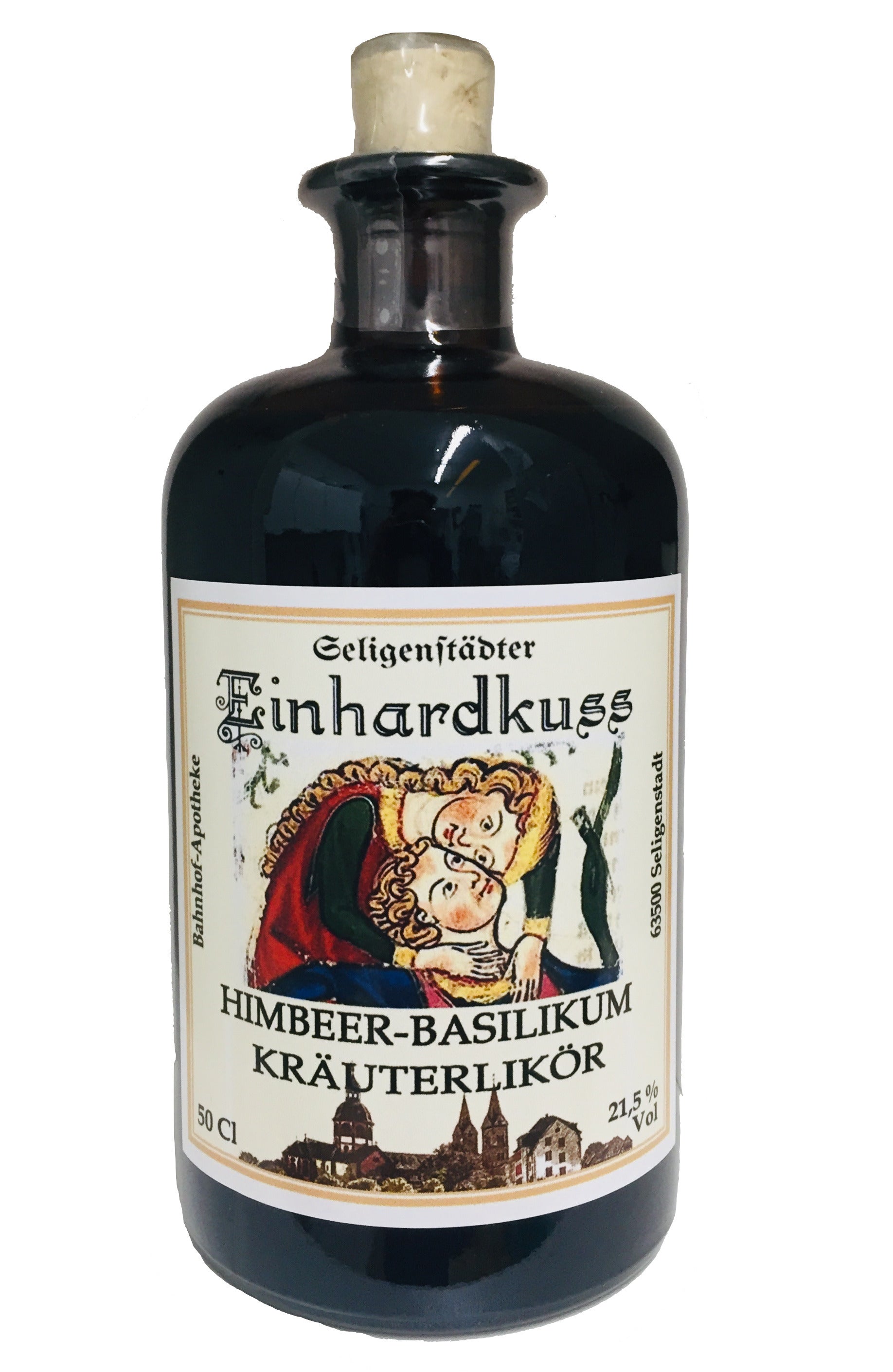 Einhardkuss Himbeer-Kräuter-Likör in exklusiver Apothekerflasche ...