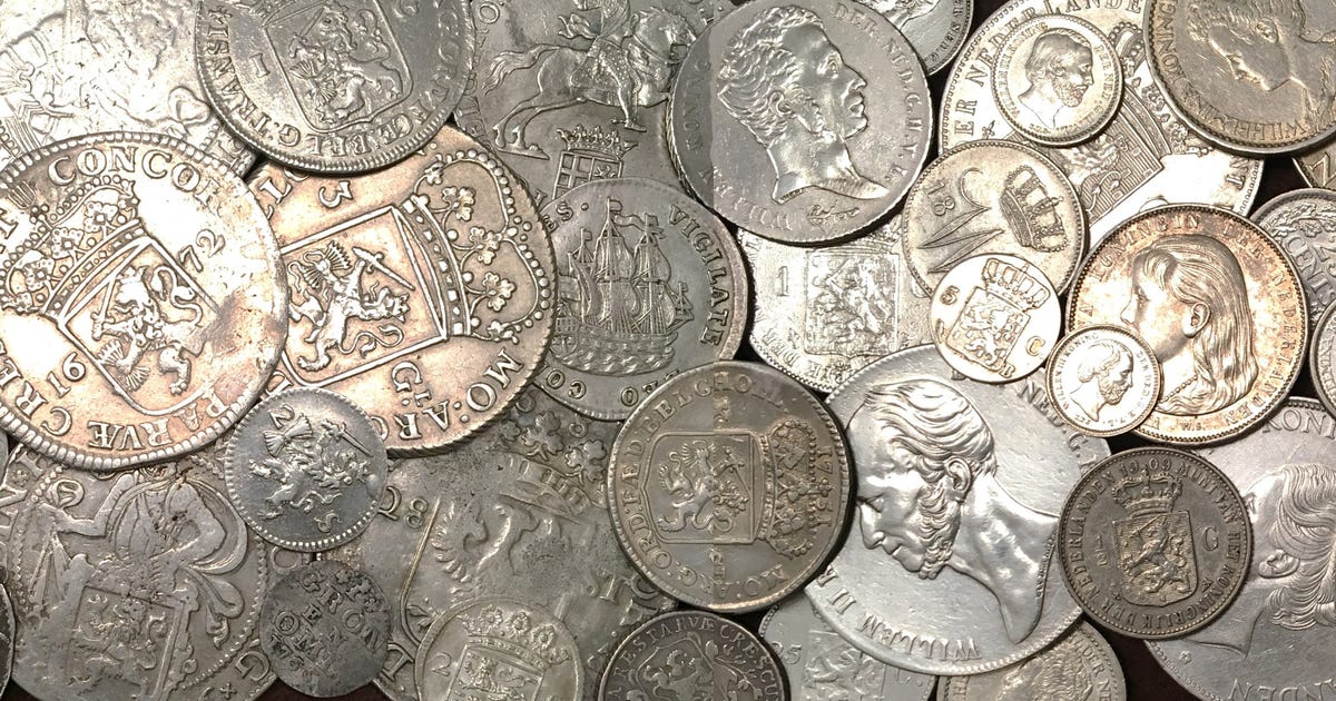 munten van de 14e eeuw tot 20e eeuw | Zilveren munten