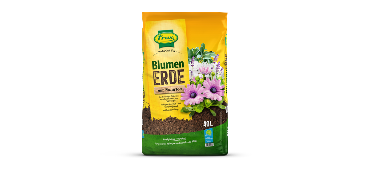 frux Blumenerde mit Naturton und 6 Wochen Dünger 15 Liter - Shop ...