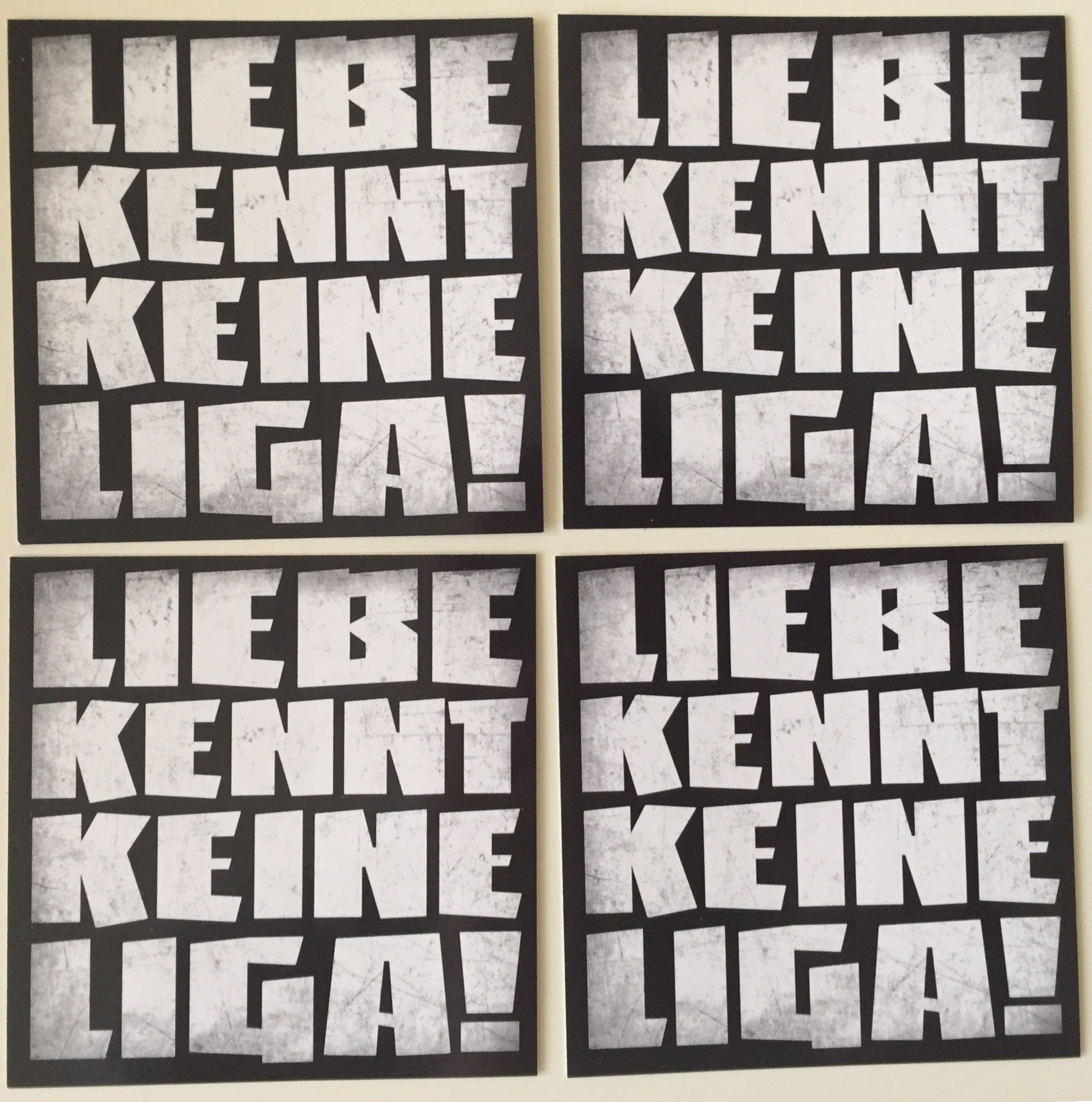 A01 Liebe kennt keine Liga Sticker Produkte Ultra Shop