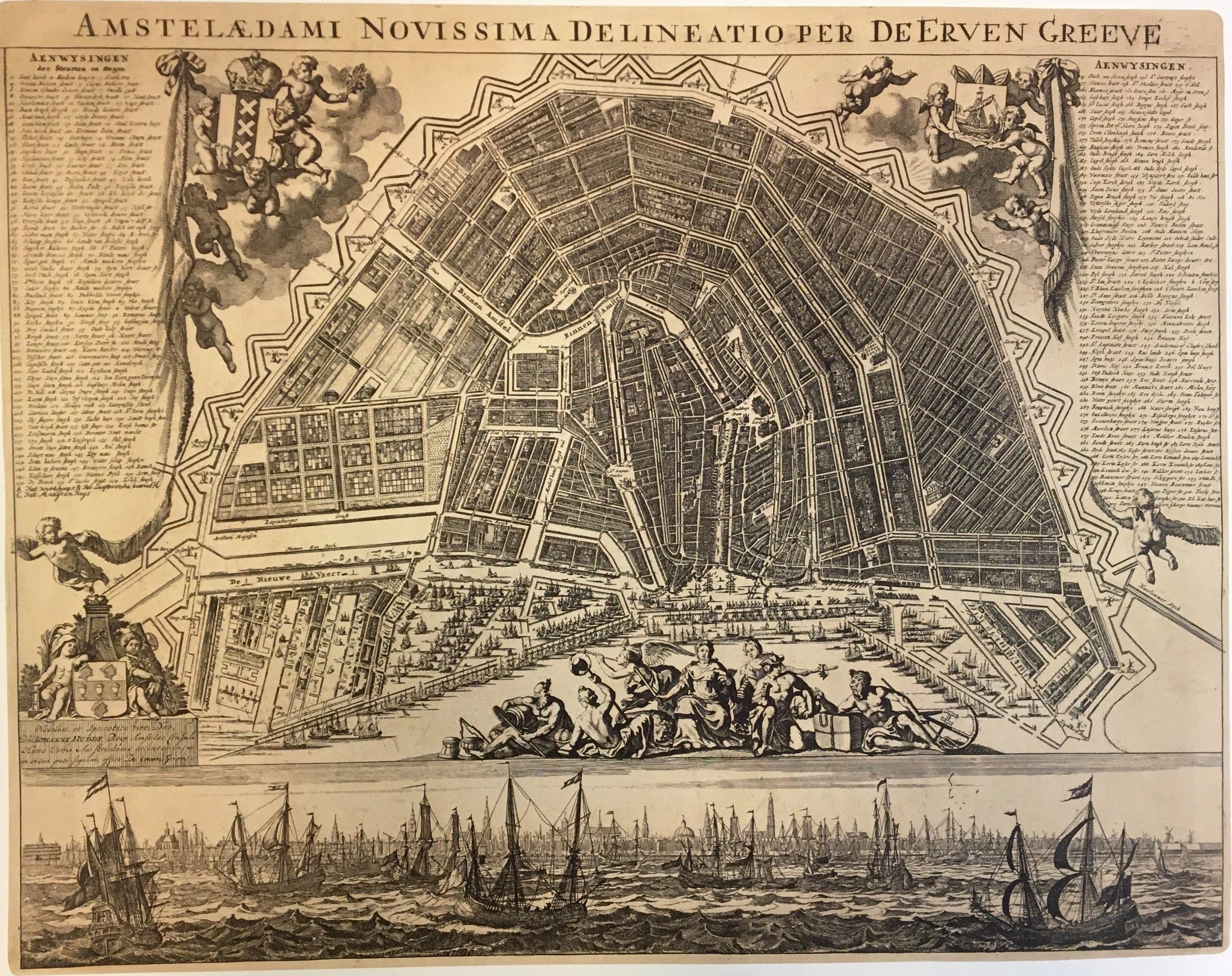 Plan Of Amsterdam - Greeve (Erven) - 1784 - Maps - Reproductions - Shop ...